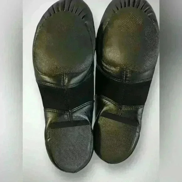 Capezio E-Series Slip-on Split Sole Jazz Shoe Size 9.5 M Black - Picture 2 of 10